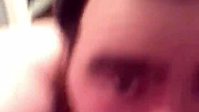 young gay chub sucks and rides dildo