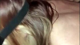 Redhead in Bondage Blowjob Action