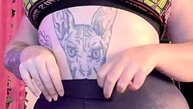 subtle touches in black pantyhose leading to orgasm