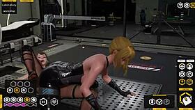 alet vs erica in fallen doll, all sex scenes with big tits and latex