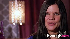 horny swingers play naughty outdoor game with oral sex and fun