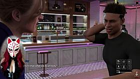 Playful fox cosplay girl enjoying upskirts outdoors 😏