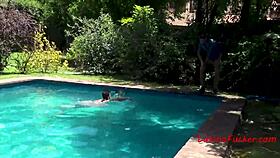 Latin Gay Teen 18+ Fucked Hard by Pool