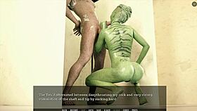 Asijská děvka tvrdě jezdí na obřím čuráku!