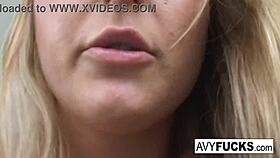 Sexy avy playing with her TOMMY GUNN in blowjob and FUCKING session