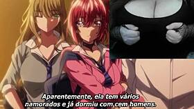 Hatsukoi Jikan ep 1: Nerdy Ivy in hentai with big nipples and curvy tits.