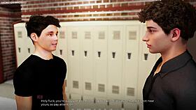 Watch the horny stepsis suck his huge monster cock in this 3D anime game?