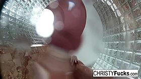 christy and dahlia have big tits fun in hot shower