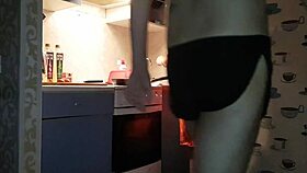 Jasper Cooking In Kitchen