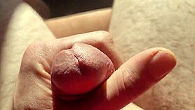 edging from flaccid and playing with precum natural light!