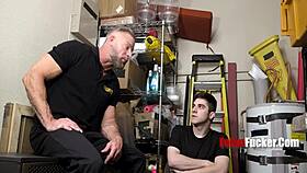 handsome 40yo hunk security man passionately fucks twink suspect in lockup harrison todd greg dixxon