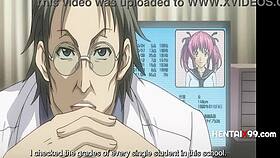 Pervy teacher blackmails campus lesbians in uncensored hentai.