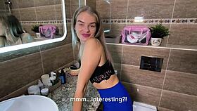 Married bride goes to meeting without panties and gets fucked by husband 😏