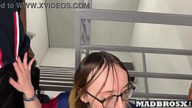 Barcelona fan gets SPANKED and FUCKED by PSG fans in stadium corridors 😏