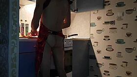 Jasper Cooking In Kitchen