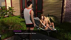 'Nursing back to pleasure,' the character says in anime hentai game part 175