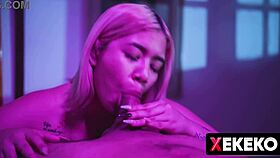 Latina with big tits spied on while changing