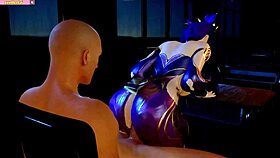 Zi Yan Rides Big Black Cock In 3D Animation