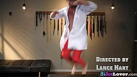 Weird bisexual threeway in kinky cosplay with maid uniforms