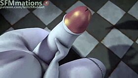 Fnaf 2 and SB Vanny Interacts with Toy Chica in 3D Scene