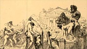 Vintage cartoon illustrations of anime hentai