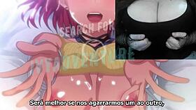 Hatsukoi Jikan ep 1: Nerdy Ivy in hentai with big nipples and curvy tits.