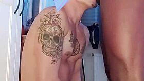 In this interracial gay scene, he sucks the black cock until the milk comes out.