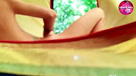 saw girl masturbating solo while camping?