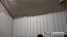 superior officer orders soldiers to shove junk in tight hole