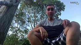 Seduced my stepdad's twin with footjob – love those macho men?