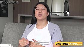 BBW Latina Kaori Uses Huge Tits to Convince Producer in Titty Fuck Casting
