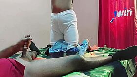 After I sucked my boyfriend's dick, I came even more powerfully from a hard fuck