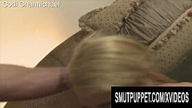 smut puppet - blonde cuties gorging on hard black cock compilation 8 😏