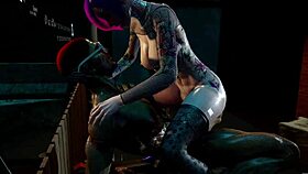 sexy bald pussy whore rides hard cock and pisses on your face