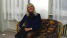 blonde milf bombshell sucks and fucks my dick