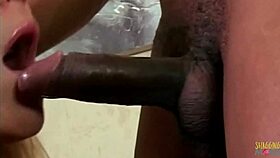 Beautiful Milf Blonde Enjoys Interracial Fun with Big Natural Tits