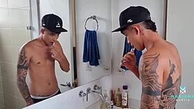 my voyeur stepbrother spies on mariana martix, leaving her ass covered in cum after taboo encounter