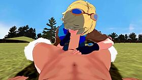League of Legends Yaoi Ezreal and Braum in Hard Sex Handjob Blowjob Fuck