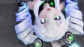 Mantis fucks Uni in Neptunia series with intense anal action!