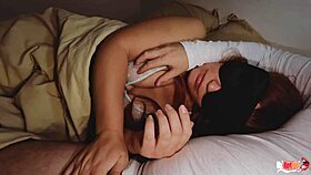 yo, sharing a bed with stepmom and finishing on her big ass! 😜