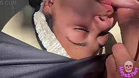 Fucking the neighbor in the garden while the husband is at work. Milf amateurs deepthroat big cocks in nature.