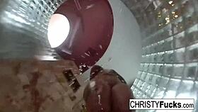 christy and dahlia have big tits fun in hot shower