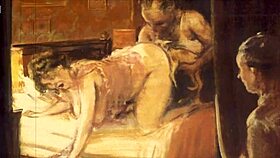 Vintage cartoon illustrations of anime hentai