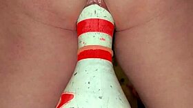 EXTREME TOY INSERTION MAKES GERMAN MILF SQUIRT HARD