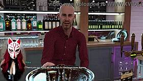 Playful fox cosplay girl enjoying upskirts outdoors 😏