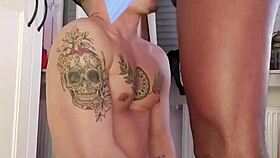 In this interracial gay scene, he sucks the black cock until the milk comes out.