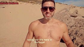 Hot White Bubble Butt Portuguese Picked Up At Beach For Quickie