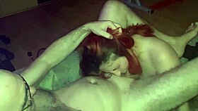 Rough blowjob with face kicking and tit slapping