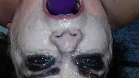 Ms. TL demonstrates throat techniques with toys