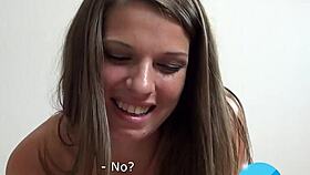 Enjoy this hairless shaved pussy getting fucked doggystyle with big cock in POV.